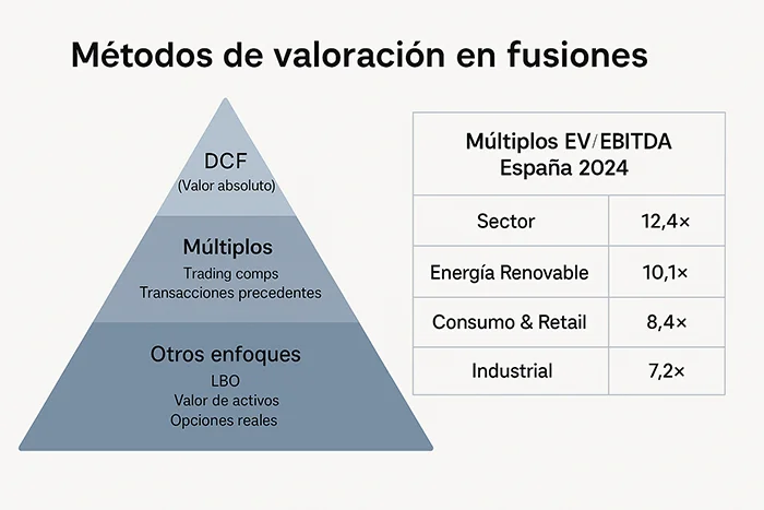 Gráfica de pirámide de métodos y tabla de múltiplos